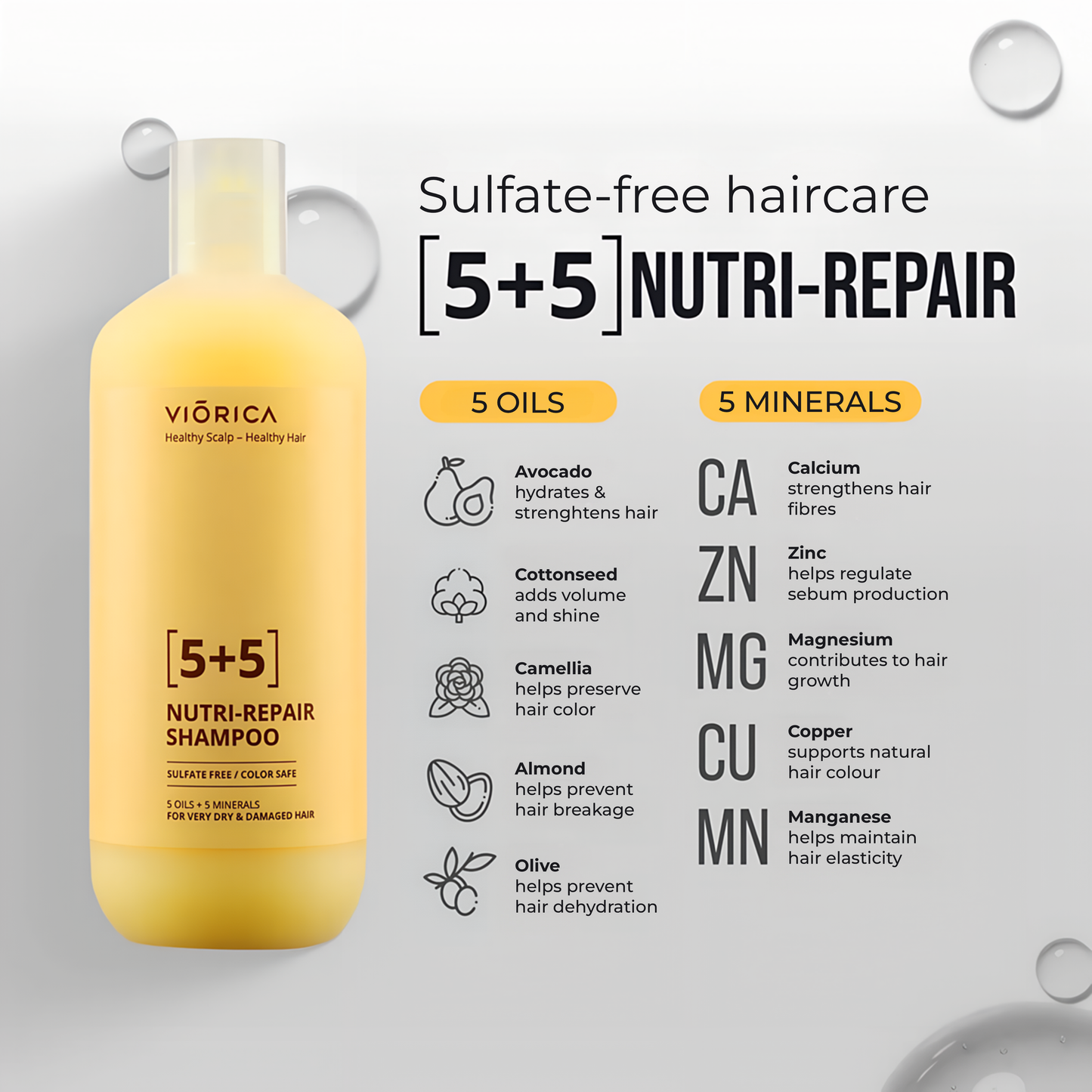 VIORICA Nutri-Repair Shampoo 5+5 400 ml